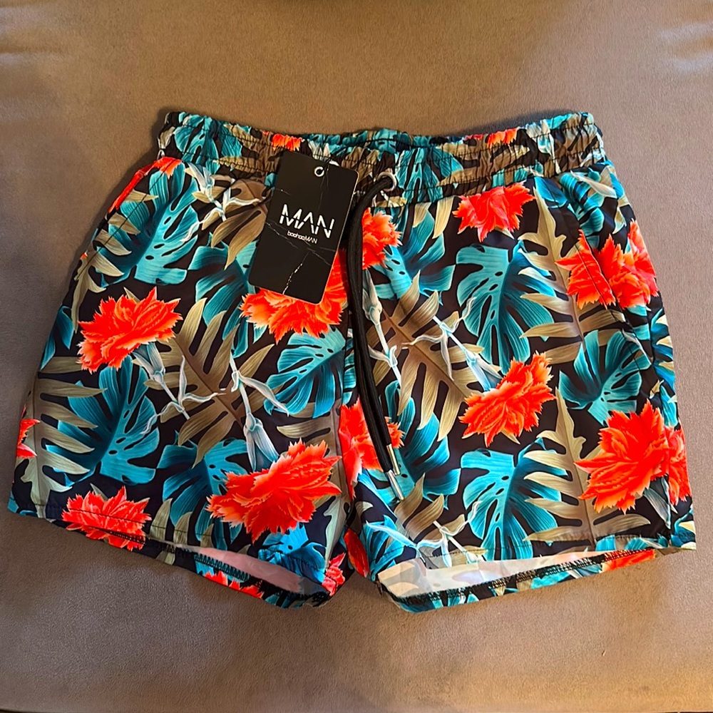 boohooMAN swim shorts